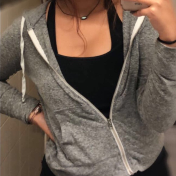 Grey Zip-Up Sweater - Picture 2 of 2